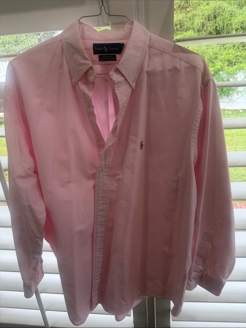 Ralph Lauren Men’s Light Pink Button-Down Dress Shirt